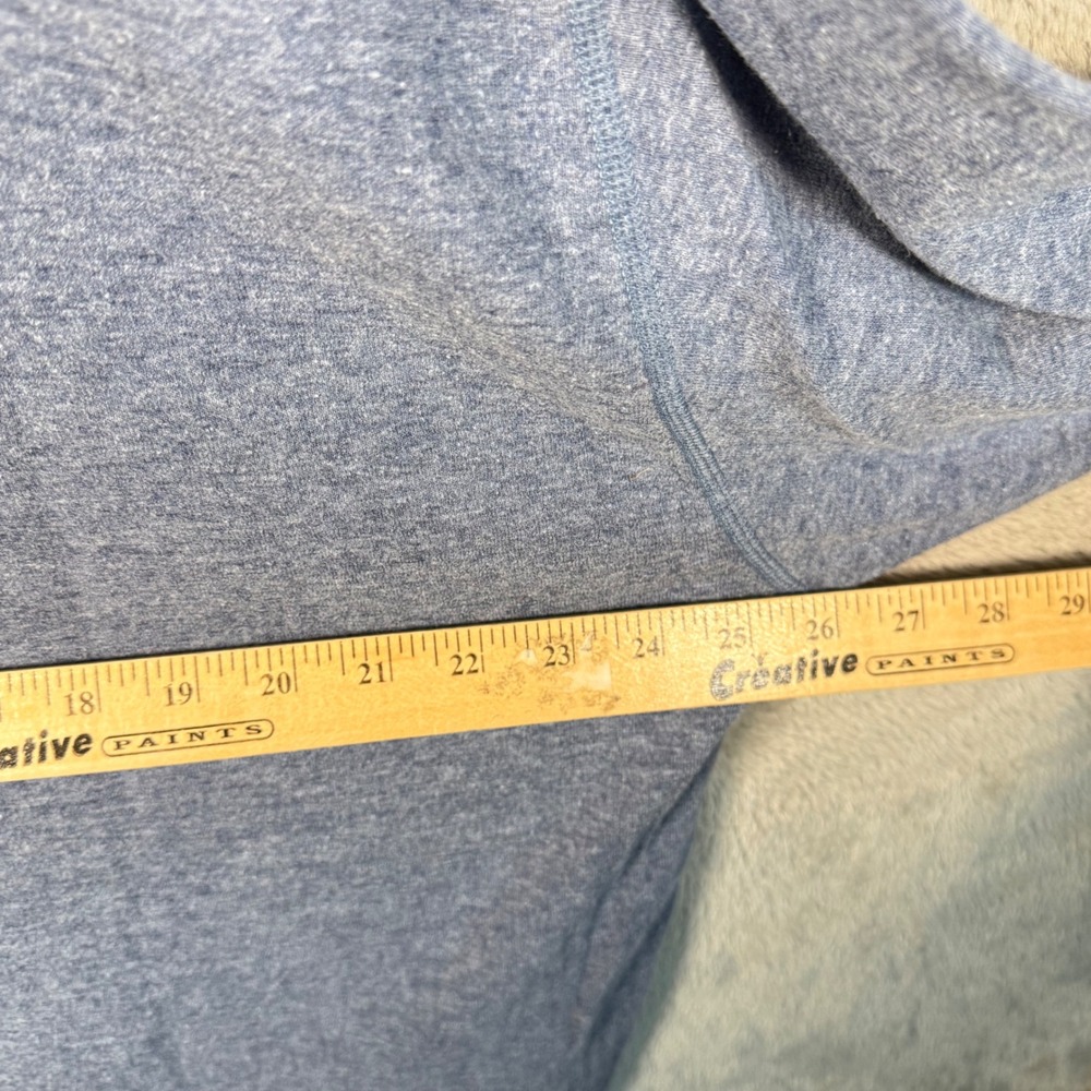 L.L. Bean River Driver Shirt Men XXL Blue L/S Henley Wool Blend Two-Layer Basic - Picture 6 of 7